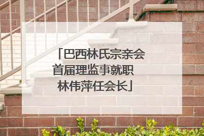 巴西林氏宗亲会首届理监事就职 林伟萍任会长