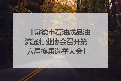 常德市石油成品油流通行业协会召开第六届换届选举大会