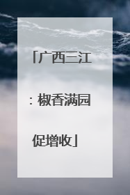 广西三江：椒香满园促增收