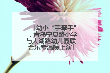 幼小“手牵手”，青岛宁夏路小学与太湖路幼儿园联合乐考温暖上演