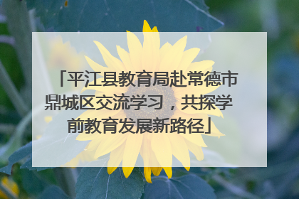 平江县教育局赴常德市鼎城区交流学习，共探学前教育发展新路径