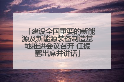 建设全国重要的新能源及新能源装备制造基地推进会议召开 任振鹤出席并讲话
