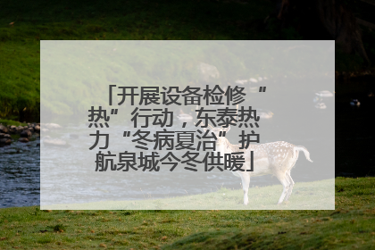 开展设备检修“热”行动，东泰热力“冬病夏治”护航泉城今冬供暖