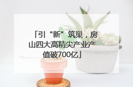 引“新”筑巢，房山四大高精尖产业产值破700亿