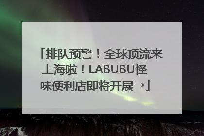 排队预警！全球顶流来上海啦！LABUBU怪味便利店即将开展→