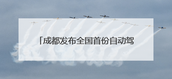 成都发布全国首份自动驾驶公交白皮书，无人公交12公里线路即将实测