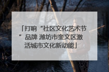 打响“社区文化艺术节”品牌 潍坊市奎文区激活城市文化新动能