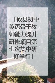 攸县初中英语骨干教师能力提升研修项目第七次集中研修举行