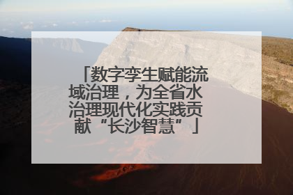 数字孪生赋能流域治理，为全省水治理现代化实践贡献“长沙智慧”