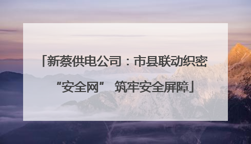 新蔡供电公司：市县联动织密“安全网” 筑牢安全屏障