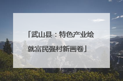 武山县：特色产业绘就富民强村新画卷