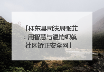 桂东县司法局张菲：用智慧与温情织就社区矫正安全网