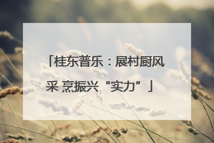 桂东普乐：展村厨风采 烹振兴“实力”