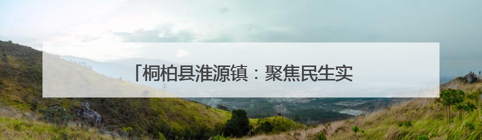桐柏县淮源镇：聚焦民生实事 激发人大工作新动能