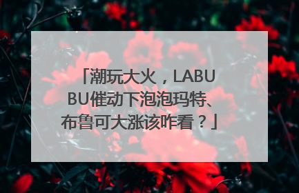 潮玩大火，LABUBU催动下泡泡玛特、布鲁可大涨该咋看？