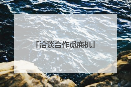 洽谈合作觅商机