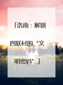 洛南：解锁四联村的“文明密码”