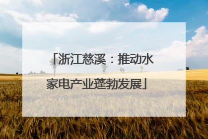 浙江慈溪：推动水家电产业蓬勃发展