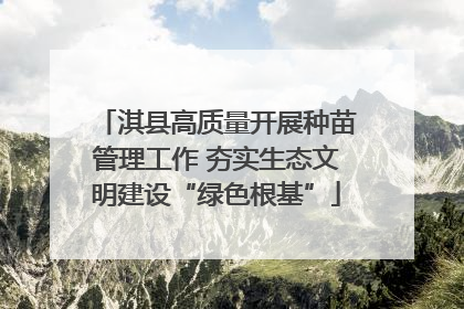 淇县高质量开展种苗管理工作 夯实生态文明建设“绿色根基”