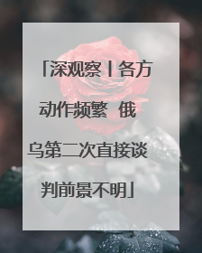 深观察丨各方动作频繁  俄乌第二次直接谈判前景不明