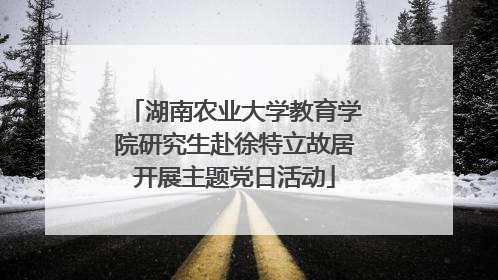 湖南农业大学教育学院研究生赴徐特立故居开展主题党日活动