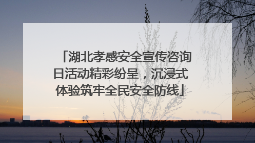 湖北孝感安全宣传咨询日活动精彩纷呈，沉浸式体验筑牢全民安全防线