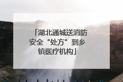 湖北通城送消防安全“处方”到乡镇医疗机构