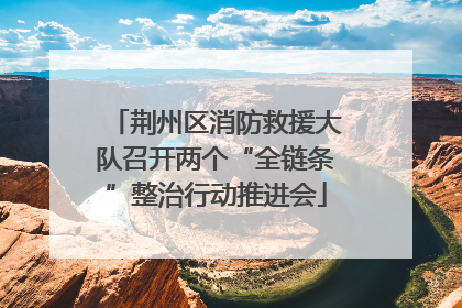 荆州区消防救援大队召开两个“全链条”整治行动推进会