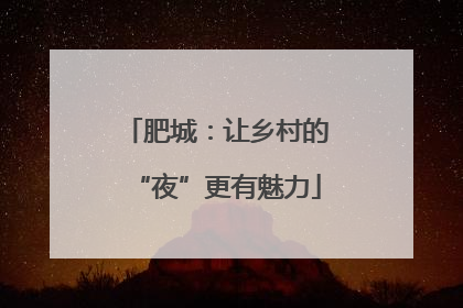 肥城：让乡村的“夜”更有魅力