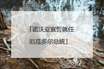 诺沃亚宣誓就任厄瓜多尔总统