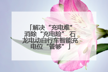 解决“充电难” 消除“充电险” 石龙电动自行车智能充电位“管够”
