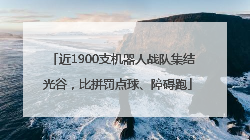 近1900支机器人战队集结光谷，比拼罚点球、障碍跑
