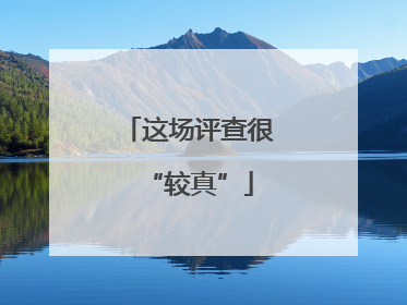 这场评查很“较真”