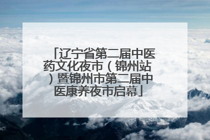 辽宁省第二届中医药文化夜市（锦州站）暨锦州市第二届中医康养夜市启幕