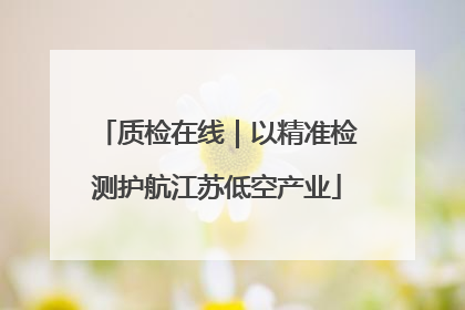 质检在线｜以精准检测护航江苏低空产业