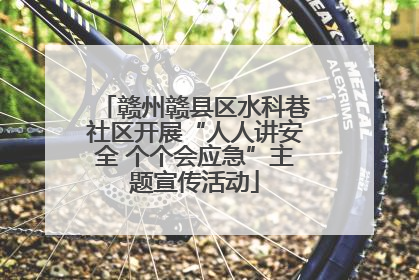 赣州赣县区水科巷社区开展“人人讲安全 个个会应急”主题宣传活动