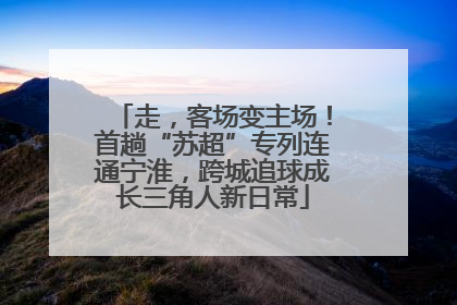 走，客场变主场！首趟“苏超”专列连通宁淮，跨城追球成长三角人新日常