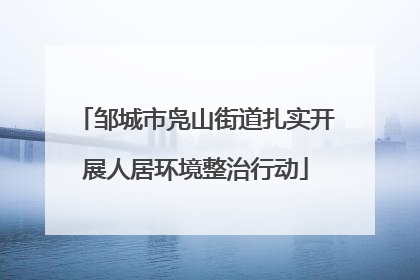 邹城市凫山街道扎实开展人居环境整治行动