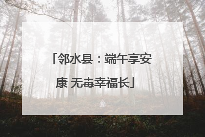 邻水县：端午享安康 无毒幸福长
