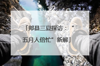 郏县三夏探访：“五月人倍忙”新解