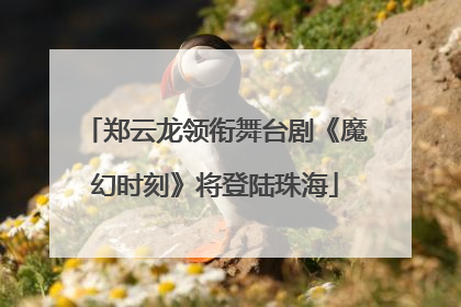 郑云龙领衔舞台剧《魔幻时刻》将登陆珠海