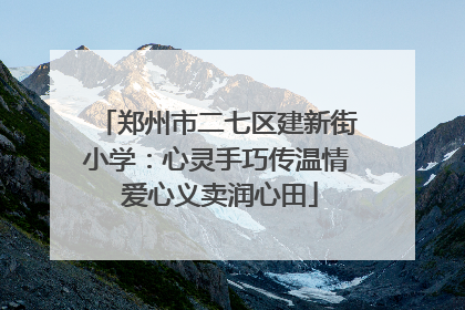 郑州市二七区建新街小学：心灵手巧传温情 爱心义卖润心田
