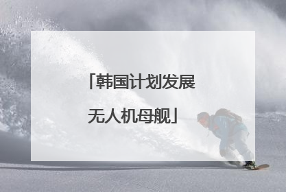 韩国计划发展无人机母舰