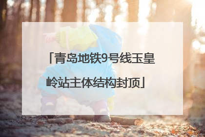 青岛地铁9号线玉皇岭站主体结构封顶