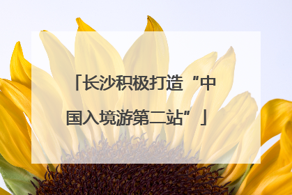 长沙积极打造“中国入境游第二站”