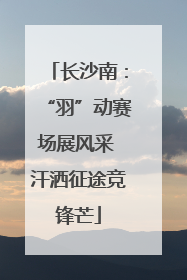 长沙南：“羽”动赛场展风采 汗洒征途竞锋芒