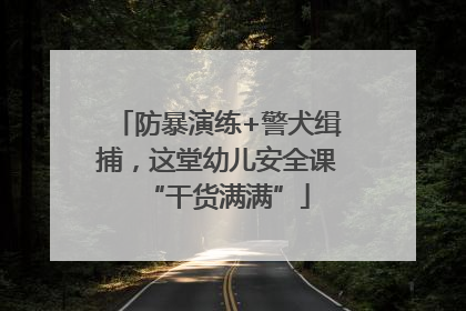 防暴演练+警犬缉捕，这堂幼儿安全课“干货满满”