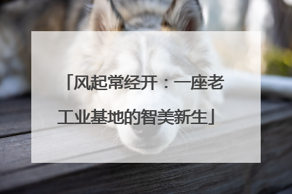 风起常经开：一座老工业基地的智美新生