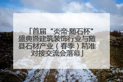 首届“炎帝·随石杯”盛典暨建筑装饰行业与随县石材产业（春季）精准对接交流会落幕