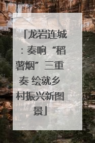 龙岩连城：奏响“稻薯烟”三重奏 绘就乡村振兴新图景